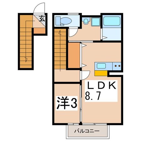 ハイム・キミＡの物件間取画像